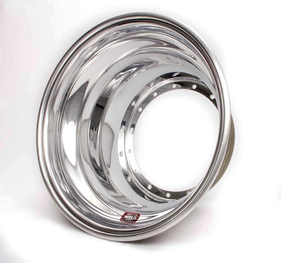 Weld Wheels P857-5514 Wheel Shell, Outer, 15 x 5.25 in, Aluminum, Polished, Each