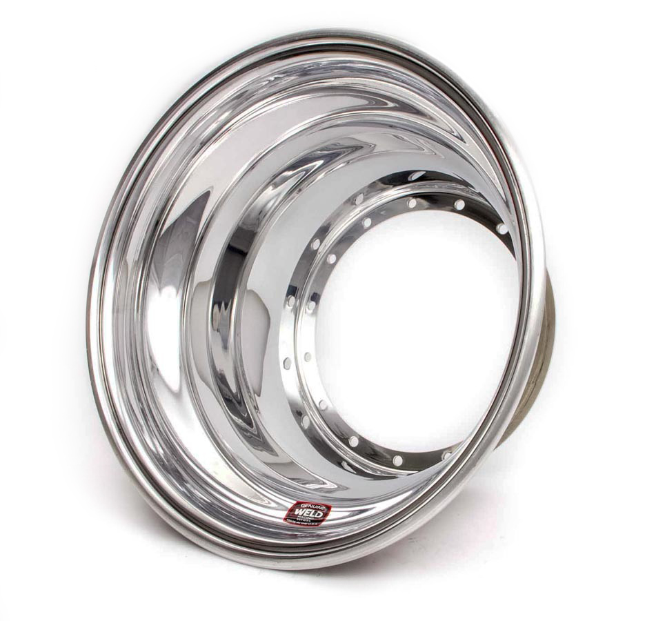 Weld Wheels P858-5214 Wheel Shell, Outer, 15 x 12.25 in, Aluminum, Polished, Each