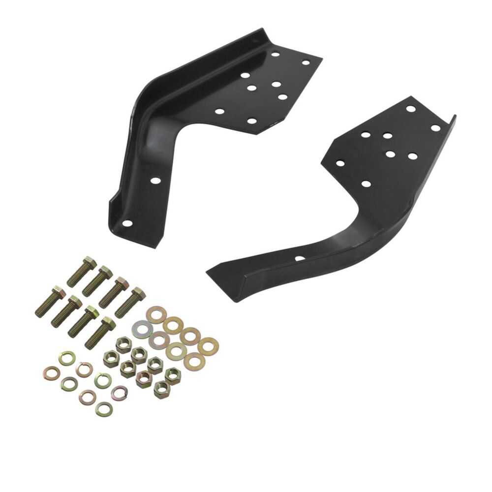 Bumper Bracket - Rear - Hardware Included - Steel - Black Paint - Fey Universal Series Bumper - GM Fullsize Truck 1988-2000 - Kit