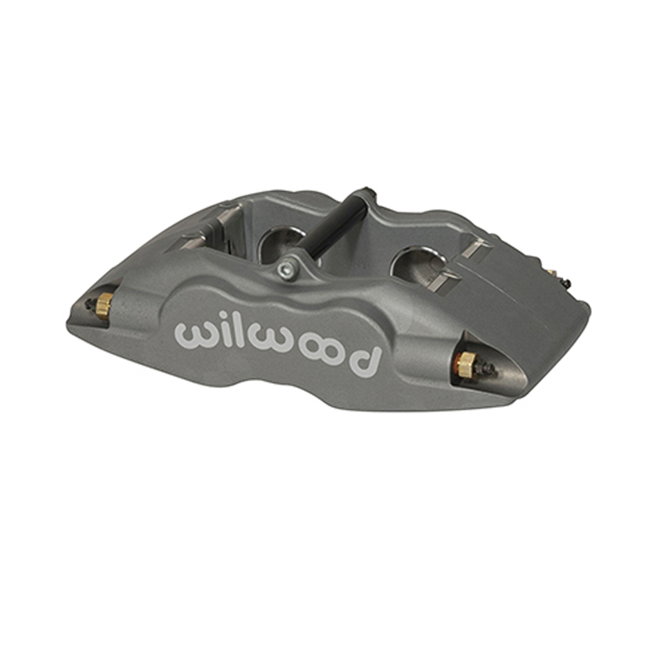 Wilwood 120-11125 Brake Caliper, Superlite, 4 Piston, Aluminum, Gray Anodized, 13.060 in OD x 0.840 in Thick Rotor, 3.500 in Lug Mount, Each