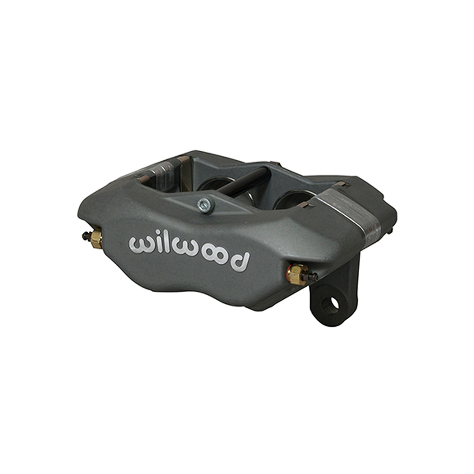 Wilwood 120-11573 Brake Caliper, Dynalite, 4 Piston, Aluminum, Gray Anodized, 12.720 in OD x 1.250 in Thick Rotor, 3.500 in Lug Mount, Each