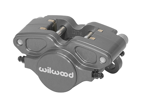 Wilwood 120-12178 Brake Caliper, GP200, 2 Piston, Aluminum, Gray Anodized, 11.000 in OD x 0.250 in Thick Rotor, 2.380 in Lug Mount, Each
