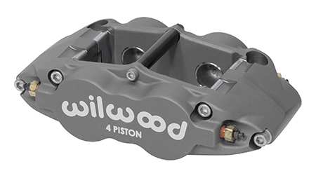 Wilwood 120-13227 Brake Caliper, Superlite, Passenger Side, 4 Piston, Aluminum, Gray Anodized, 14.00 in OD x 1.250 in Thick Rotor, 5.98 in Radial Mount, Each
