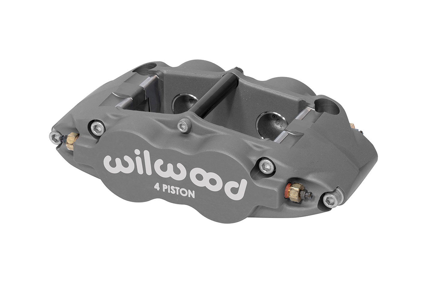 Wilwood 120-13232 Brake Caliper, Superlite, 4 Piston, Aluminum, Gray Anodized, 14.00 in OD x 1.25 in Thick Rotor, Radial Mount, Each