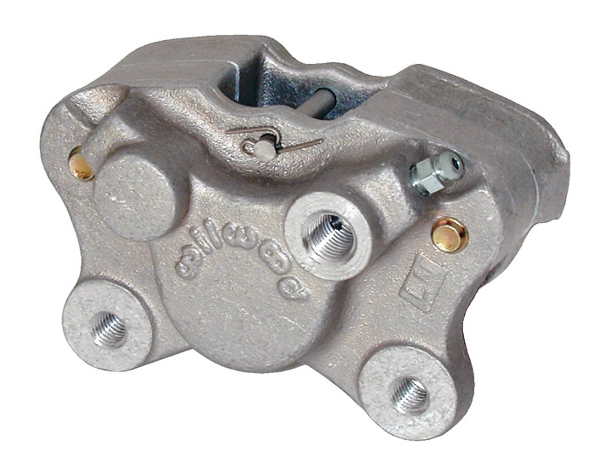 Wilwood 120-5456 Brake Caliper, PS-1, Driver Side, 2 Piston, Aluminum, Clear Anodized, 9 in OD x 0.200 in Thick Rotor, 2.500 in Lug Mount, Each
