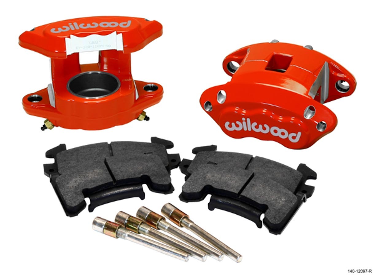Wilwood 140-12097-R - Front Caliper Kit D154 / Metric GM Red w/Pads
