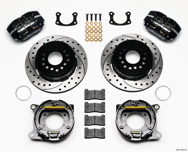 P/S Rear Brake Kit New Big Ford Drilled 2.5in