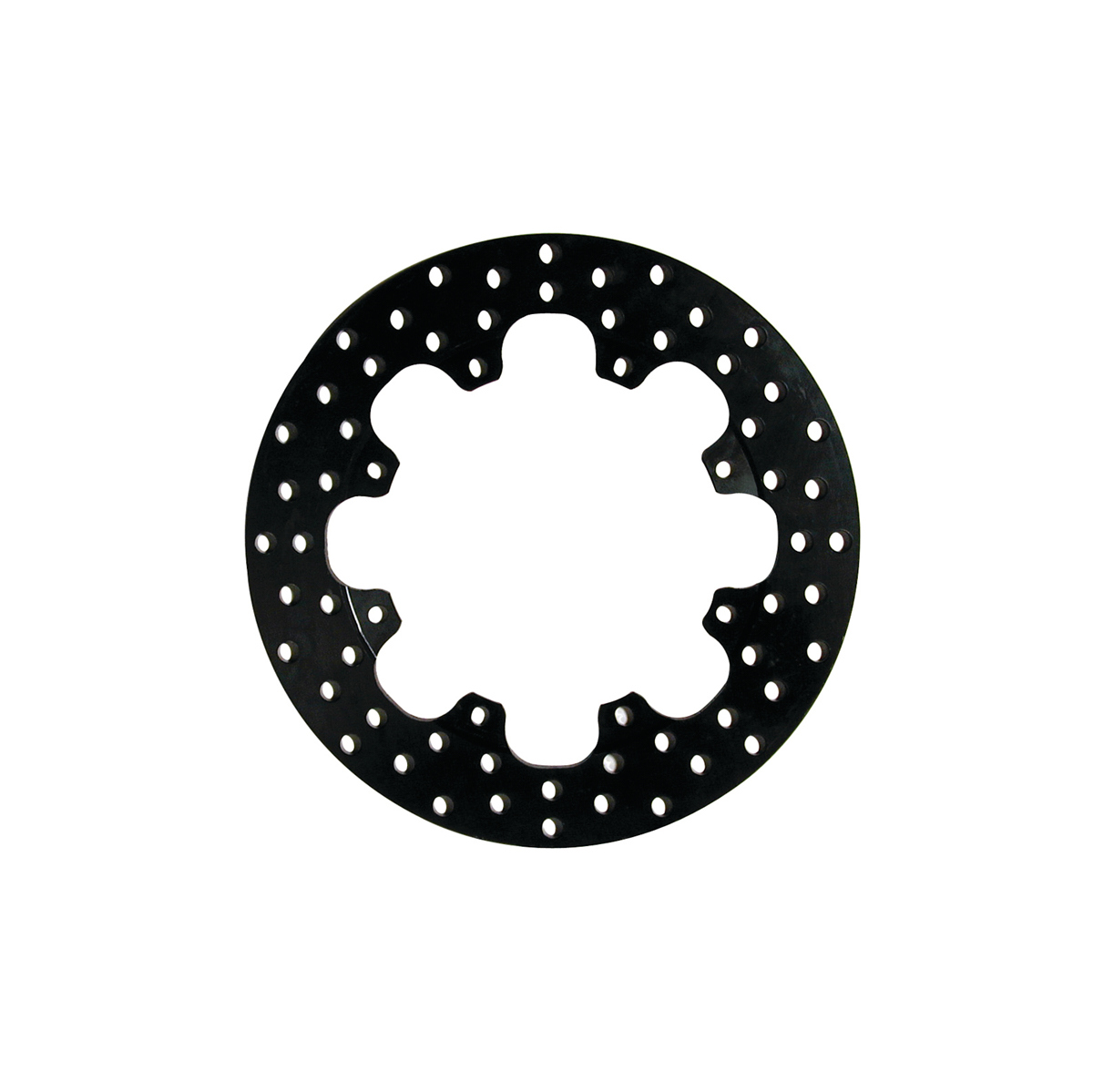 Wilwood 160-3202 Brake Rotor, Drilled, 11.75 in OD, 0.350 in Thick, 8 x 7.000 in Bolt Pattern, Steel, Black Paint, Each