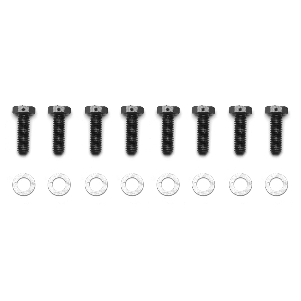 Wilwood 230-8390 Brake Rotor Bolt, 5/16-18 in Thread, 1.000 in Long, Washers Included, Hex Head, Steel, Set of 8