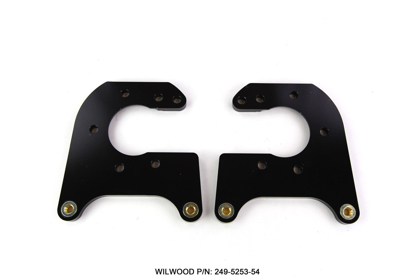 Wilwood 249-5253/54 Brake Caliper Bracket, Rear, Aluminum, Black Anodized, Dynalite Caliper, Mopar / Dana, Pair