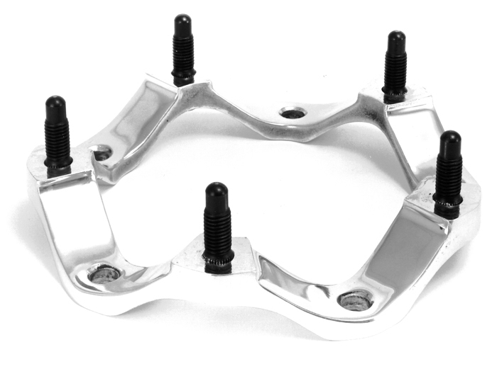 Wilwood 270-2189C Wheel Spacer, Wide 5, 2 in Offset, Triangulated Design, Aluminum, Natural, Each