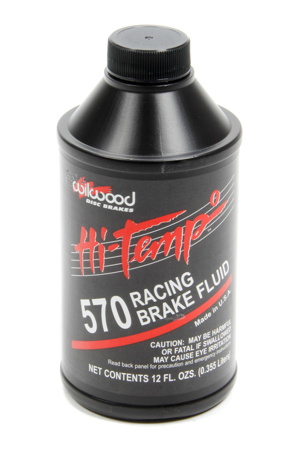 Wilwood 290-0632 - Brake Fluid, 570 Hi-Temp Racing, DOT 3, 12 oz Bottle, Each