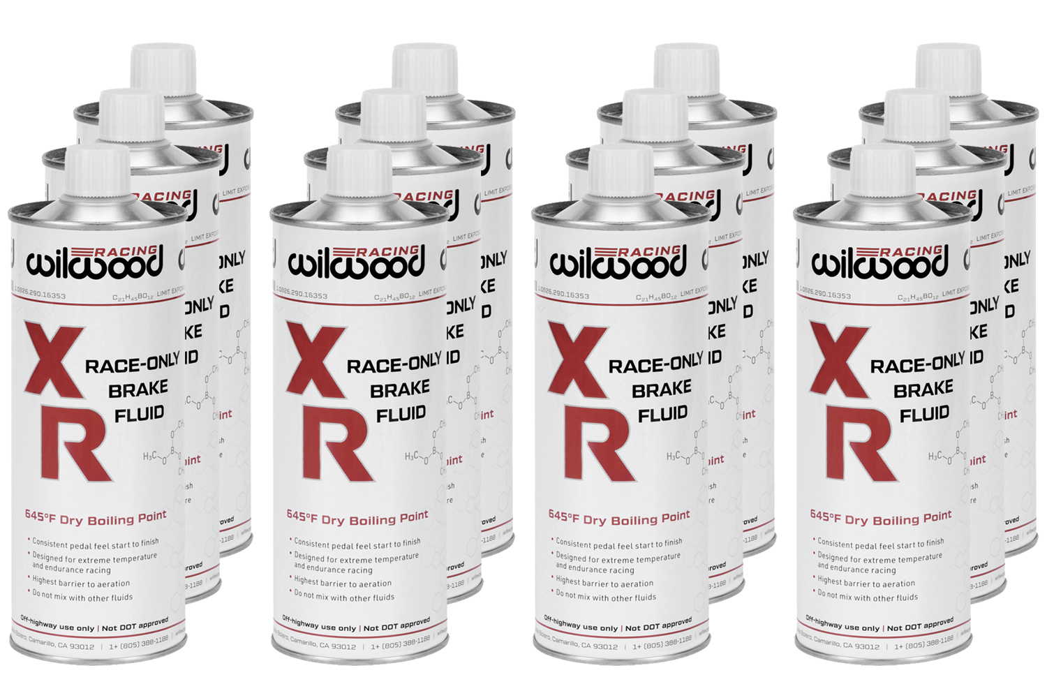 WILWOODBrake Fluid XR Racing 500ml Can NON-DOT 12pk