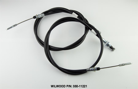 Wilwood 330-11221 - Parking Brake Cable, Plastic Housing, Black, Ford Mustang 2005-10, Kit