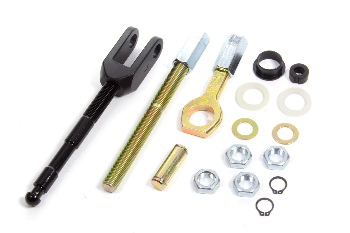 Wilwood 330-13914 Brake Pedal Rod, 3/8-24 in Thread, Clevis / Hardware / Pushrod Included, Steel, Black Paint, Kit
