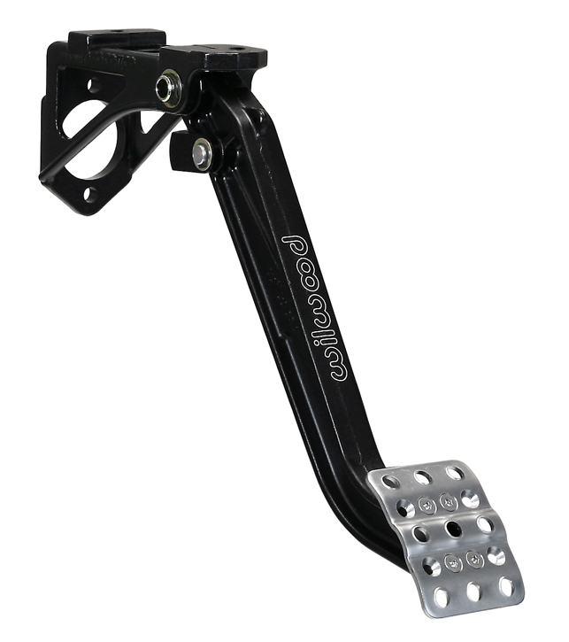 Wilwood 340-13834 Pedal Assembly, Brake / Clutch, 7 to 1 Ratio, 12.10 in Long, Forward Swing Mount, Aluminum, Black Paint, Each