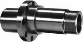 Winters Performance 1384-10 Rear Axle Snout, Bolt-On, 1.0 Degree Camber, 8-Bolt Flange, Bearing Sleeve, O-Ring, Steel, 2 in Pin 5 x 5 Hubs, Each