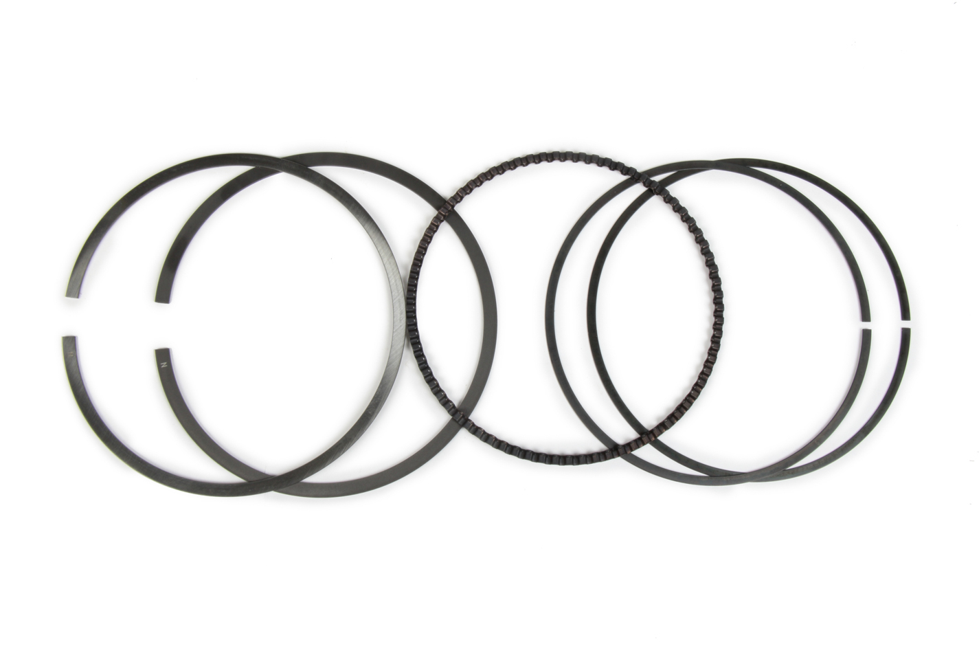 Wiseco Pistons 8700XX Piston Rings, Premium, 3.425 in Bore, Drop in, 1.0 x 1.2 x 2.8 mm Thick, Standard Tension, Steel, Gas Nitride, Single Cylinder, Each