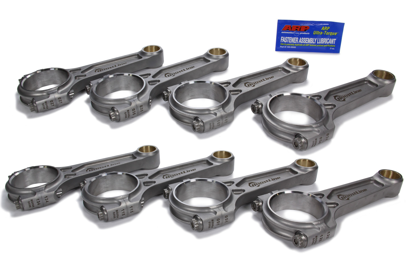 Wiseco Pistons BC6385-990 Connecting Rod, Boostline, I Beam, 6.385 Long, Bushed, 7/16 in Cap Screws, Forged Steel, Big Block Chevy, Set of 8