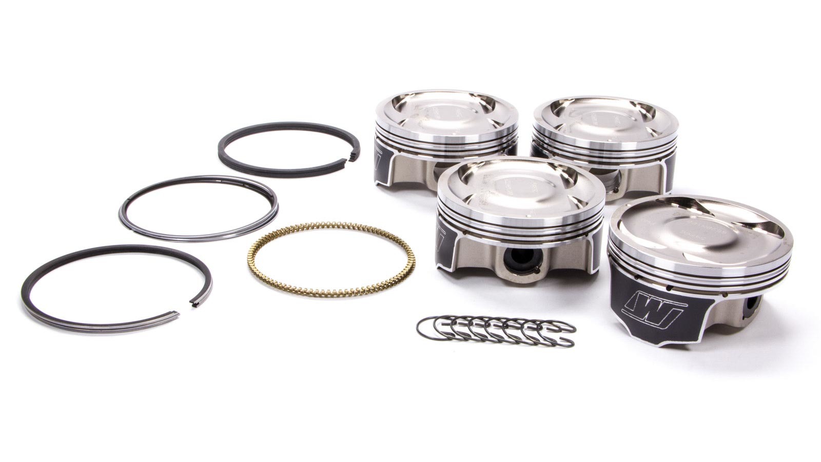 Wiseco Pistons K598M100AP Piston and Ring, Sports Compact, Forged, 100.00 mm Bore, 1.2 x 1.5 x 2.0 mm Ring Groove, Minus 19.00 cc, Armor Plated, Subaru EJ, Kit