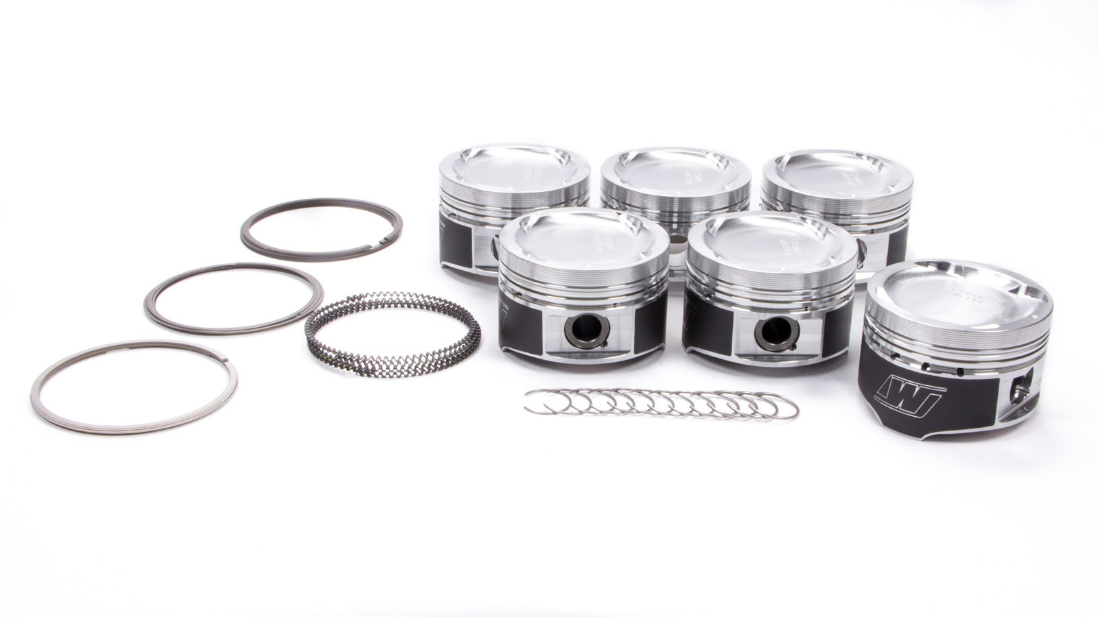 Wiseco Pistons K613M84 Piston and Ring, Sports Compact, Forged, 84.00 mm Bore, 1.0 x 1.2 x 2.8 mm Ring Groove, Minus 16.00 cc, Toyota In-Line-6, Kit