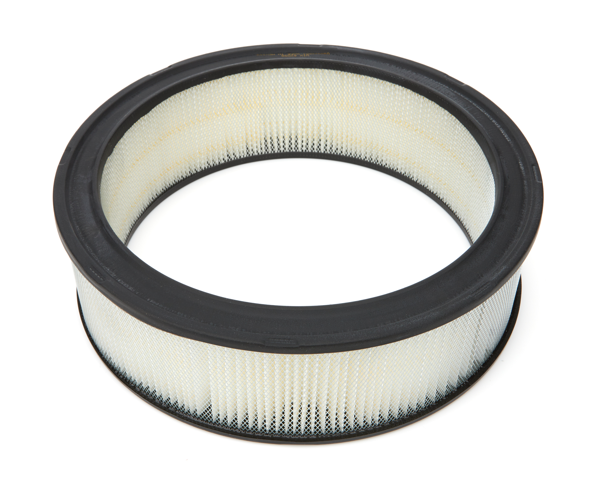Wix Filters 42098 Air Filter Element, 12 in Diameter, 3.489 in Tall, Paper, White, Various GM Applications 1968-97, Each