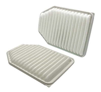 Wix Filters 49018 Air Filter Element, Panel, 11.653 in L x 8.267 in W x 1.653 in H, Paper, White, Jeep Wrangler JK 2007-18, Each