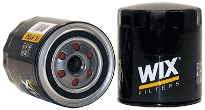 Wix Filters 51068 Oil Filter, Canister, Screw-On, 4.338 in Tall, 3/4-16 in Thread, 21 Micron, Steel, Black Paint, Various Applications, Each
