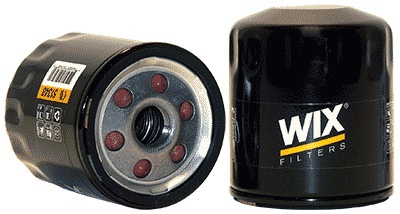 Wix Filters 51348 Oil Filter, Canister, Screw-On, 3.404 in Tall, 3/4-16 in Thread, 21 Micron, Steel, Black Paint, Various Applications, Each
