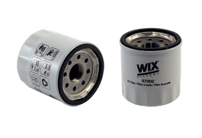 Wix Filters 57002 Oil Filter, Canister, Screw-On, 2.827 in Tall, 20 mm x 1.5 Thread, 15 Micron, Steel, White Paint, Various Mazda 2012-22 / Toyota Yaris 2016-20, Each