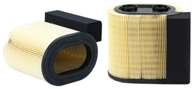Wix Filters WA10679 Air Filter Element, Oval, 11.625 in Length, 6.625 in Width, 9.53 in Tall, Paper, White, Ford Powerstroke / Ford Triton, Ford Fullsize Truck 2017-19, Each