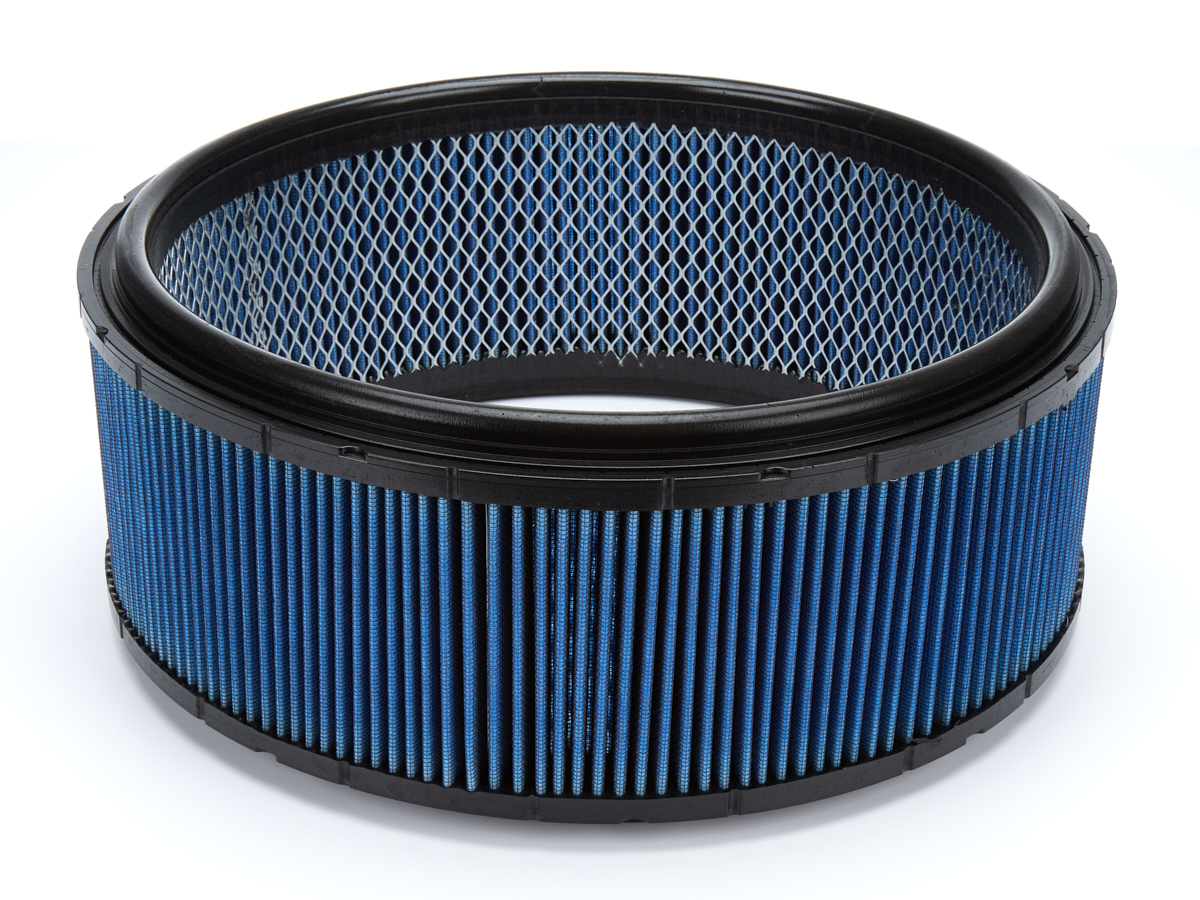 Walker Engineering 3000775 Air Filter Element, Classic Profile, 14 in Diameter, 5 in Tall, Reusable Cotton, Blue, Each