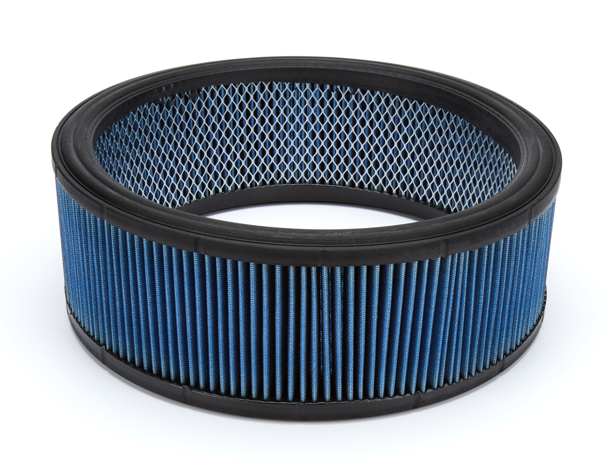 Walker Engineering 3000857 Air Filter Element, Low Profile, 14 in Diameter, 5 in Tall, Reusable Cotton, Blue, Each