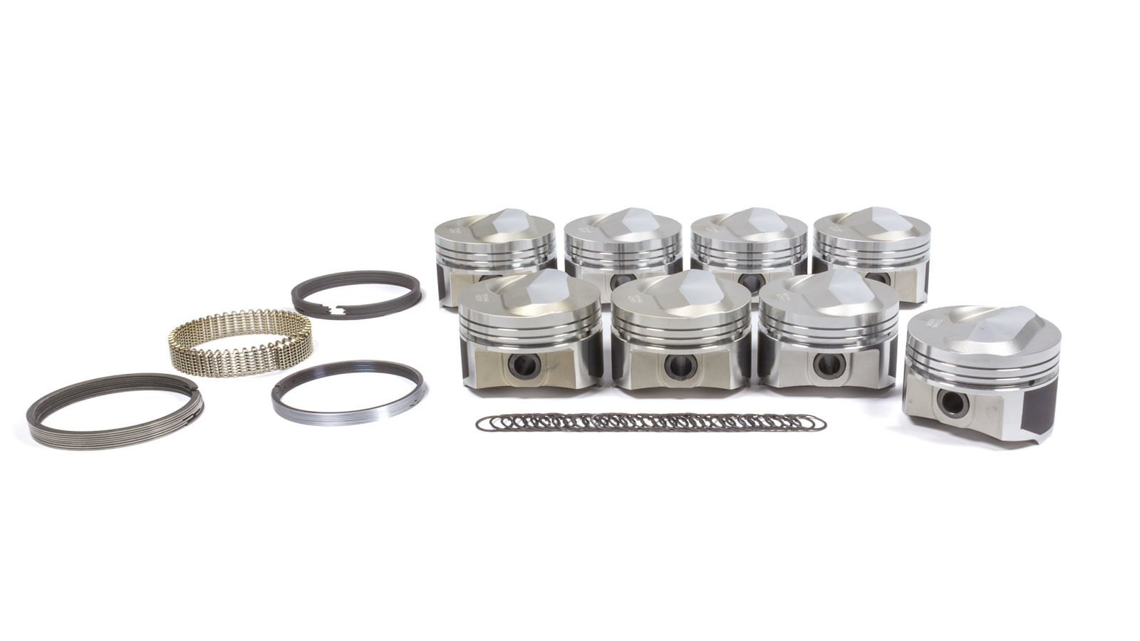Wiseco Pro-Tru Pistons PTS514A6 Piston and Ring, Chevy Big Block Dome, Forged, 4.310 in Bore, 1/16 x 1/16 x 3/16 in Ring Grooves, Plus 21.00 cc, Big Block Chevy, Kit