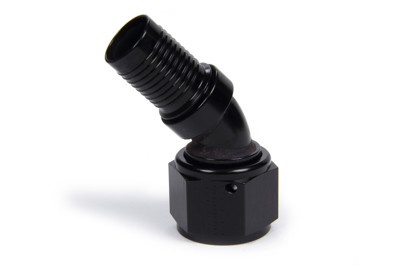 XRP 224520 - Fitting, Hose End, 45 Degree, 20 AN Hose to 20 AN Female, Swivel, Aluminum, Black Anodized, Each