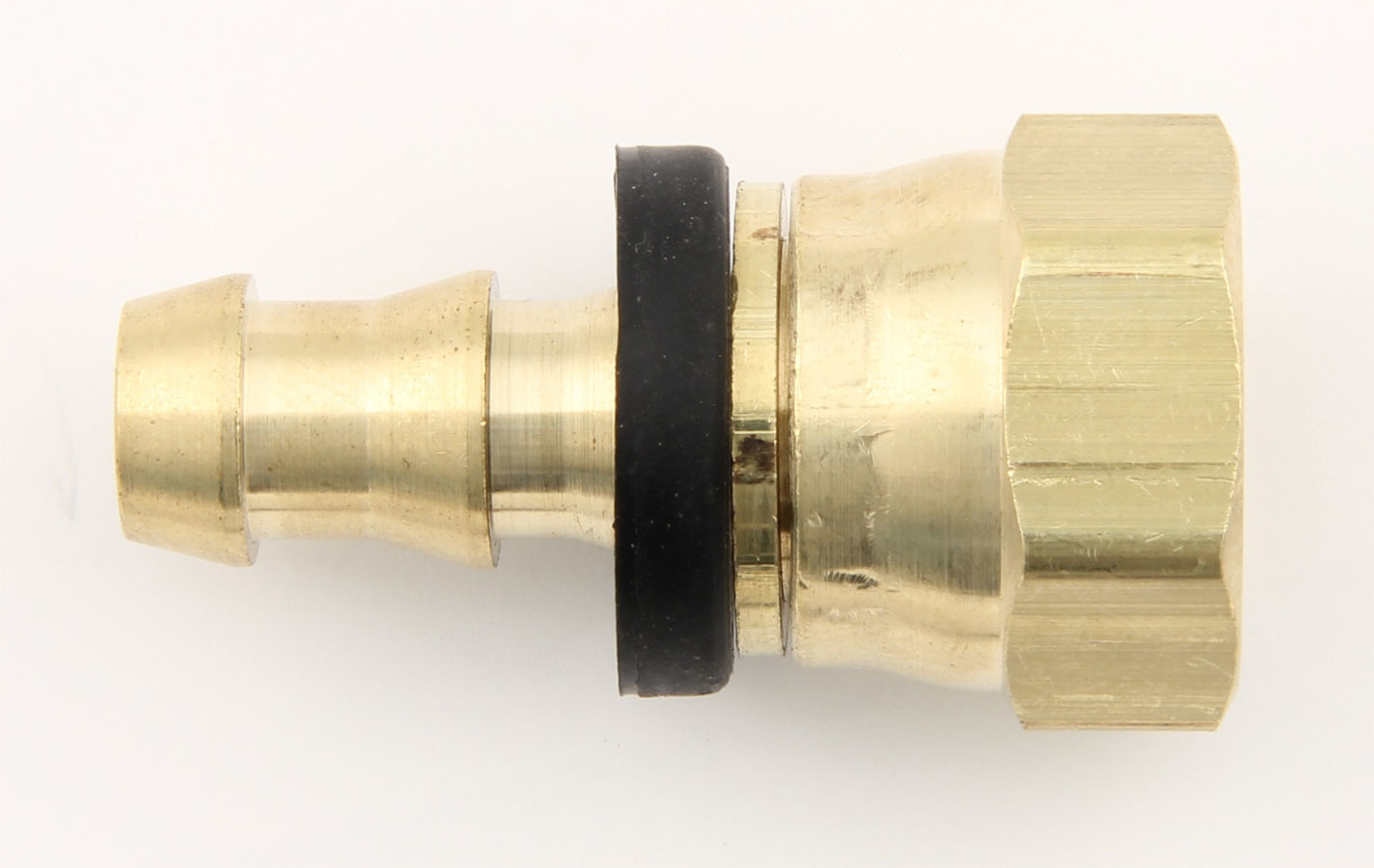 #8 to #10 Str Stl Push- On Hose End