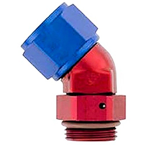 XRP-XTREME RACING PROD. — XRP-XTREME RACING PROD. 6AN FM Swivel 45Deg 6AN ORB Forged Alum Red/Blue