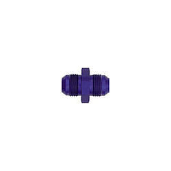 XRP 981506 Fitting, Adapter, Straight, 6 AN Male to 6 AN Male, Aluminum, Blue Anodized, Each
