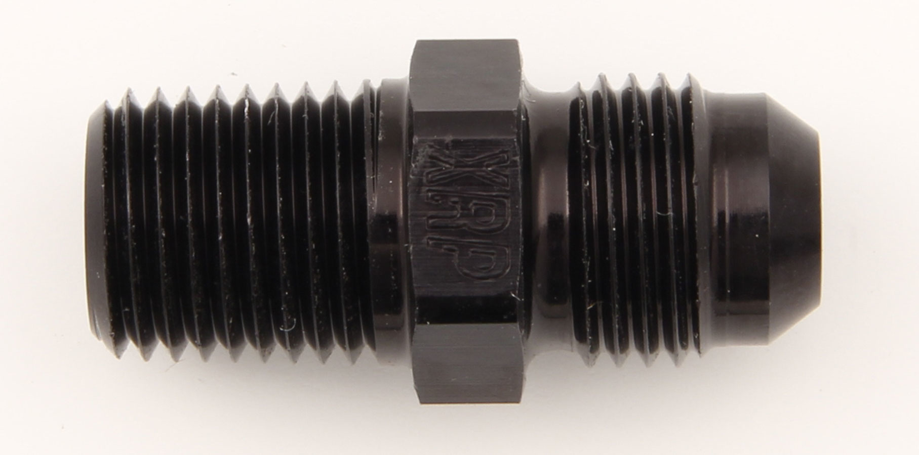 XRP 981612BB Fitting, Adapter, Straight, 12 AN Male to 3/4 in NPT Male, Aluminum, Black Anodized, Each