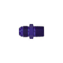 XRP 981621 Fitting, Adapter, Straight, 20 AN Male to 1 in NPT Male, Aluminum, Blue Anodized, Each