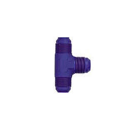 XRP 982408 Fitting, Adapter Tee, 8 AN Male x 8 AN Male x 8 AN Male, Aluminum, Blue Anodized, Each