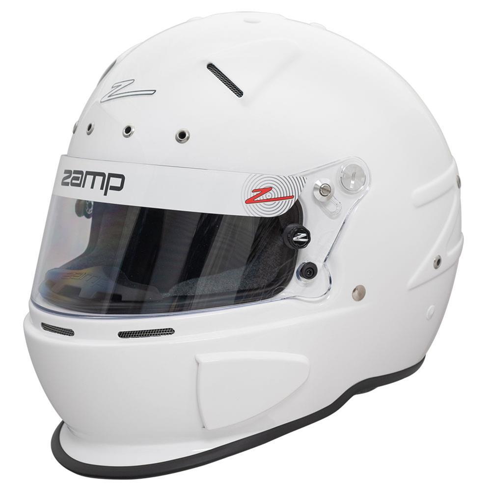 Zamp Racing H760001L Helmet, RZ-70E Switch, Snell SA2020, FIA Approved, Head and Neck Support Ready, Gloss White, Large, Each