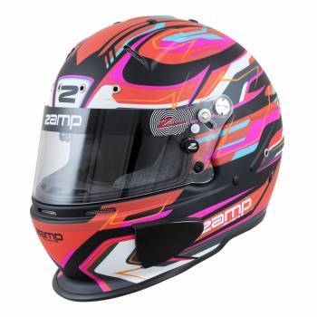 Zamp Helmets H760C42L Helmet RZ-70E Switch SNELL SA2020/FIA8859-2015 Matte Red/Blk/ Graphic Large thumbnail 6