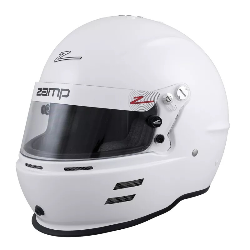 Zamp RZ-60 Helmets H766001M Helmet, RZ-60, Full Face, Gloss White, Fire-Retardant Fabric, Snell SA2020, Medium, Each thumbnail 9