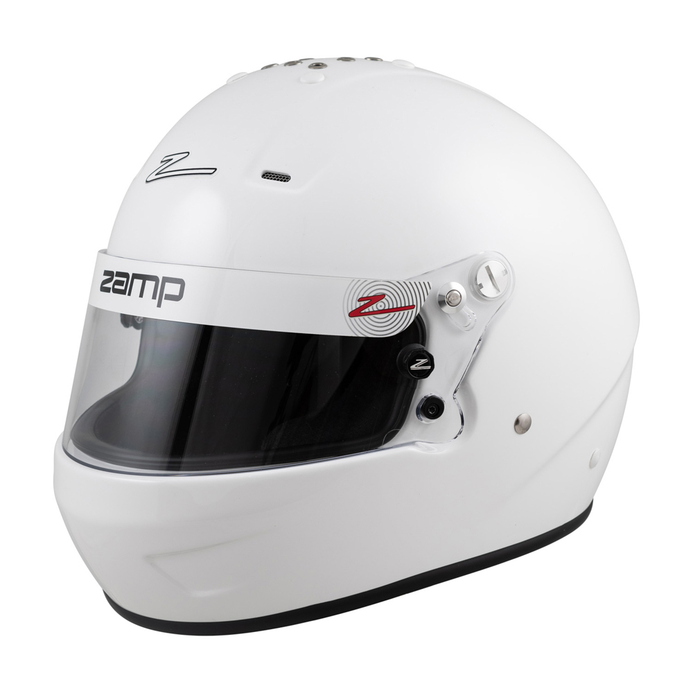 Zamp RZ-56 Helmets H770001M Helmet, RZ-56, Full Face, Gloss White, Fire-Retardant Fabric, Snell SA2020, Medium, Each thumbnail 9
