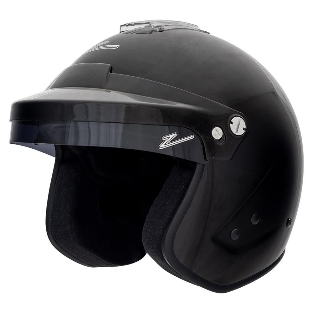 Zamp Racing H774003L Helmet, RZ-18H, Snell SA2020, Head and Neck Support Ready, Gloss Black, Large, Each