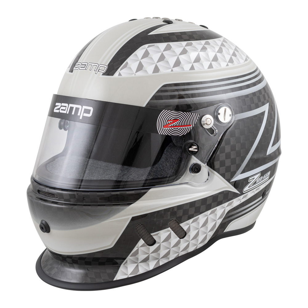 Zamp RZ-65D Helmets H775C15L Helmet, RZ-65D, Full Face, Carbon Fiber, Graphic, Black/Gray, Gloss, Snell SA2020/DOT, Large, Each thumbnail 5