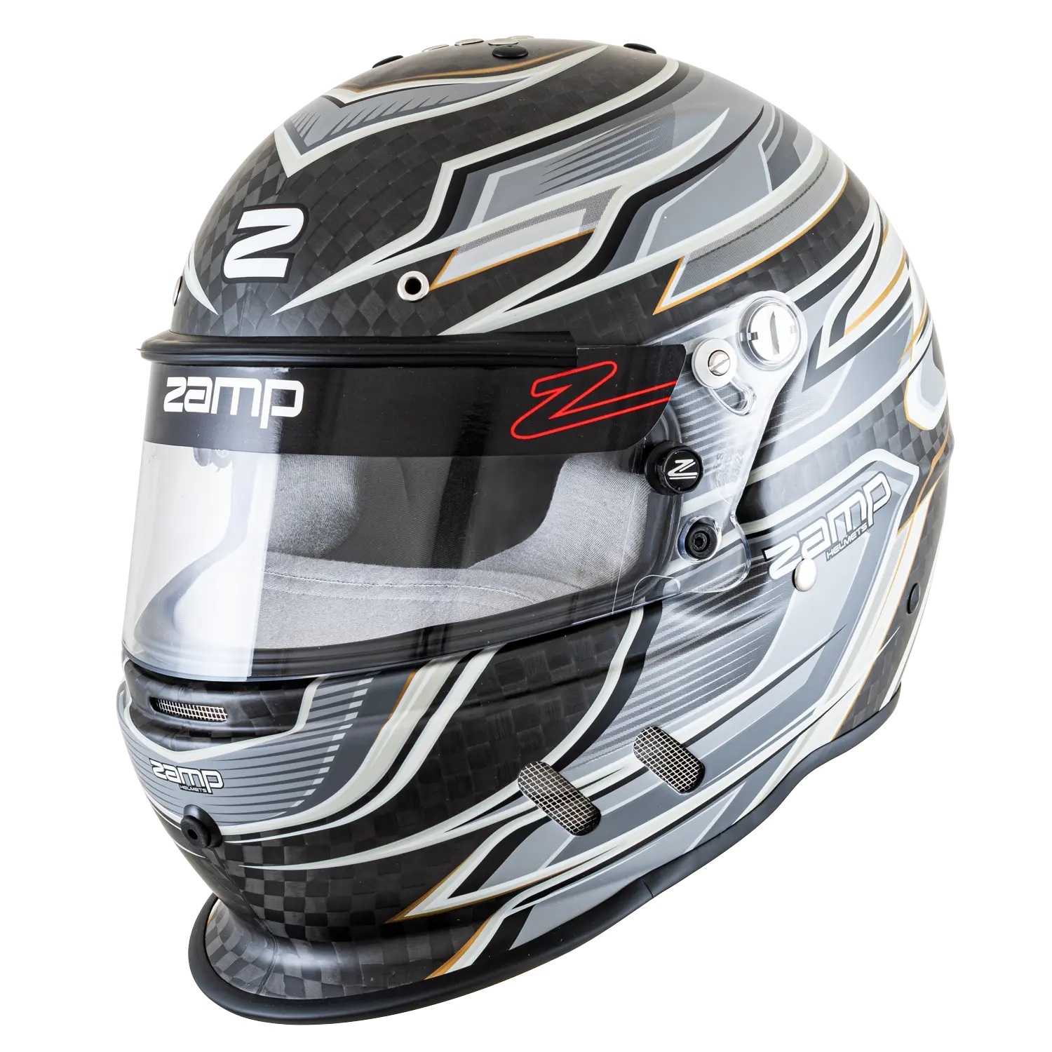 ZAMP — ZAMP Helmet RZ-67D Large Carbon Flo Gray SA2025