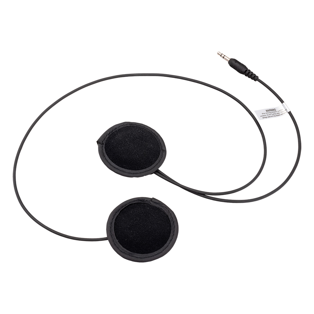 Zamp Racing HACOM003 Headphones, Helmet, 33 in Cord, 3.5 mm Input Jack, Hook and Loop Attachment, Foam Ear Pads, Each