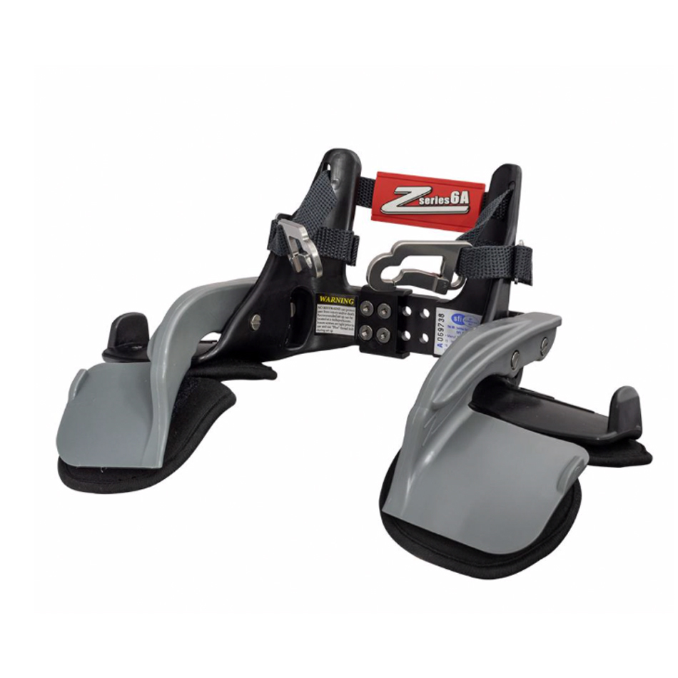 Zamp Racing NT006003 Head and Neck Support, Z-Tech Series 6A, SFI 38.1, Plastic, Black / Gray, Kit